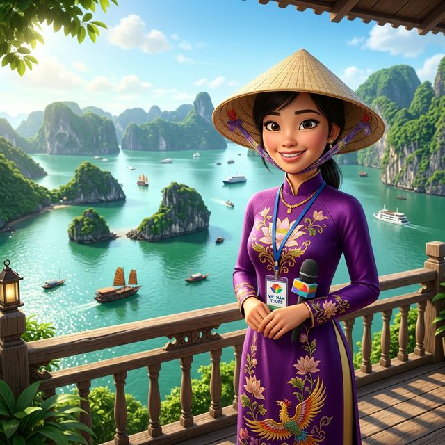 3D Avatar Guide in Ha Long Bay